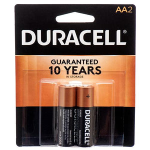 BATTERIES/AA-2PACK #DURACELL COPPERTOP (ITEM NUMBER: 12309)