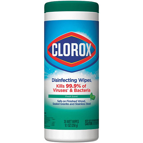 CLOROX DISINFECT WIPES 35CT FRESH(ITEM NUMBER: 12411)