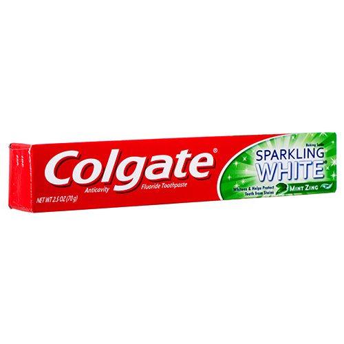 COLGATE TOOTHPASTE 2.5oz SPARKLING WHITE (ITEM NUMBER: 12436)