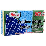 UFO/606 6/PK CELLULOSE SPONGE/SCRUBBER (ITEM NUMBER: 12580)