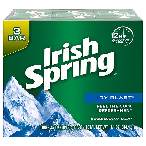 IRISH SPRING BAR SOAP-3PK/ICY BLAST (ITEM NUMBER:12586)