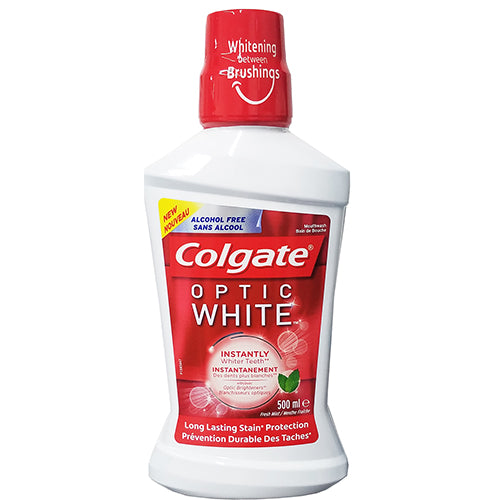 COLGATE MOUTHWASH-500ml/OPTIC WHITE (ITEM NUMBER:12631)
