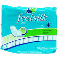 FEELSILK PADS W/WINGS-12CT SUPER MAXI (ITEM NUMBER: 12783)
