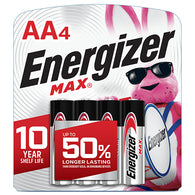 BATTERIES/AA-4PACK #ENERGIZER (ITEM NUMBER: 12876)