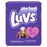 LUV LEAK PROTECT DIAPERS SIZE5 19CT (ITEM NUMBER:12962)
