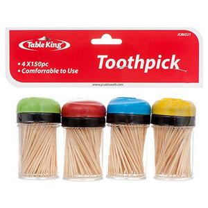 TABLE KING #86521 TOOTHPICK 150CT 4PACK (ITEM NUMBER: 13380)