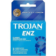 CONDOMS ENZ BLUE #TROJAN (ITEM NUMBER: 13446)