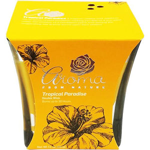 AROMA TUMBLER CANDLE-TROPICAL PARADISE 11oz (ITEM NUMBER: 13551)