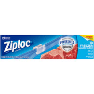 ZIPLOC FREEZER BAG 10CT GAL SLIDER