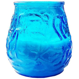 VENETIAN GLASS CANDLE 45 HOUR BLUE #VNTBL (ITEM NUMBER:13777)