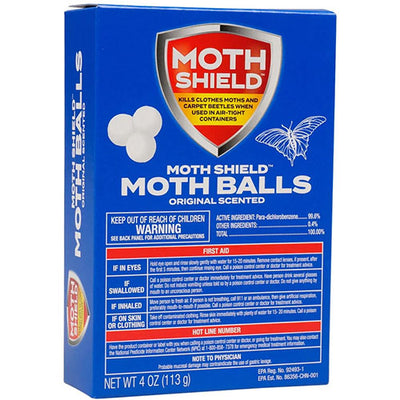 MOTHSHIELD MOTH BALL-4oz/ORIGINAL (ITEM NUMBER: 13819)