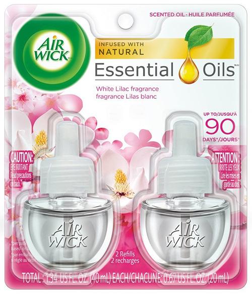 AIR WICK SCENTED OIL-2PK/WHITE LILAC #80095 0.67oz (ITEM NUMBER:13877)