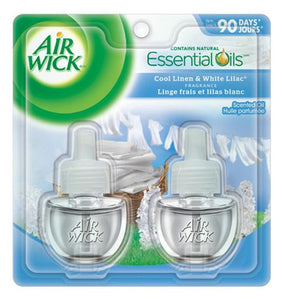 AIR WICK SCENTED OIL-2PK/COOL LINEN #82291 0.67oz (ITEM NUMBER: 13878)