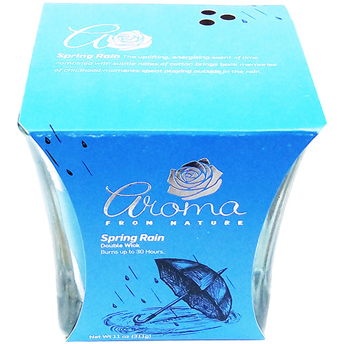 AROMA TUMBLER CANDLE-SPRING RAIN 11oz (ITEM NUMBER: 13925)