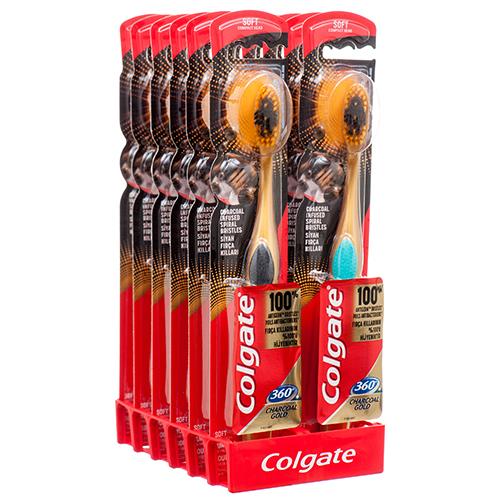 COLGATE TOOTHBRUSH-360/CHARCOAL GOLD (ITEM NUMBER: 13970)