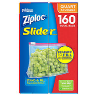 ZIPLOC STORAGE BAG 40CT QT SLIDER (ITEM NUMBER: 19002)