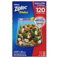 ZIPLOC STORAGE BAG 30CT GAL SLIDER (ITEM NUMBER: 19001)