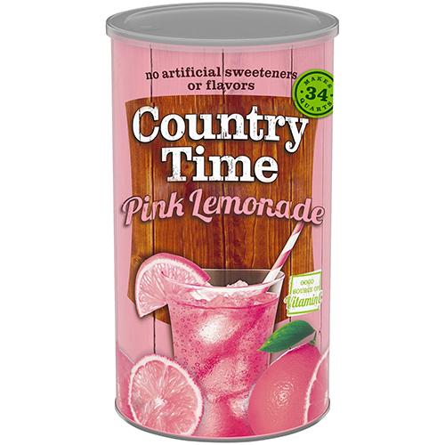 COUNTRY TIME PINK LEMONADE MIX 34QT (ITEM NUMBER:20074)