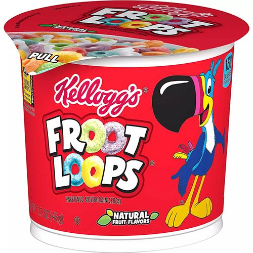 KELLOGG'S CUP CEREAL FROOT LOOPS 1.5oz (ITEM NUMBER:20121)