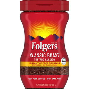 FOLGERS INSTANT COFFEE CLASSIC ROAST 16oz (ITEM NUMBER:20135)