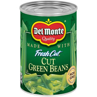 DEL MONTE CUT GREEN BEANS 14.5oz (ITEM NUMBER: 20186)