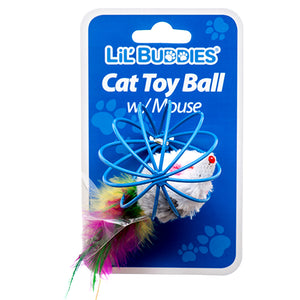 LIL' BUDDIES CAT TOY BALL W/LITTLE MOUSE (ITEM NUMBER: 30021)