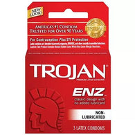 CONDOMS ENZ RED #TROJAN (ITEM NUMBER:30123)