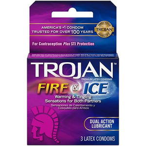 CONDOMS FIRE & ICE #TROJAN (ITEM NUMBER:30126)