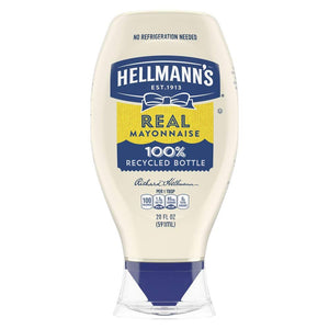 HELLMANN'S REAL MAYONNAISE SQUEEZE 25oz (ITEM NUMBER:20019)