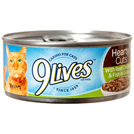 9 LIVES SLICES CHICKEN & FISH IN GRAVY 5.5 OZ (ITEM NUMBER: 30004)