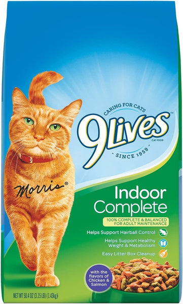 9 LIVES DRY FOOD 3.15LB INDOOR COMPLETE (ITEM NUMBER: 39007)