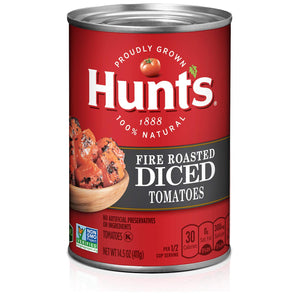 HUNTS FIRE ROASTED DICED TOMATOES CAN 14.5oz (ITEM NUMBER: 20191)