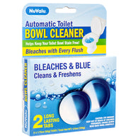 NUVALU TOILET BOWL CLEANER BLUE & BLEACH TABS 2CT (ITEM NUMBER: 14047)