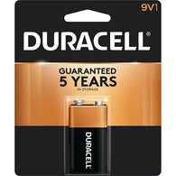 BATTERIES/9V-1PACK #DURACELL COPPERTOP (ITEM NUMBER: 90009)