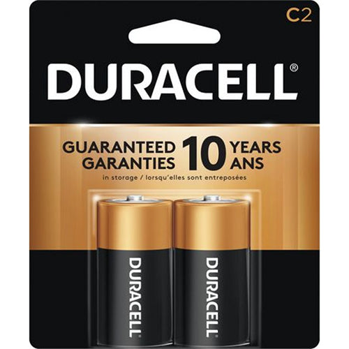 BATTERIES/C-2PACK #DURACELL COPPERTOP (ITEM NUMBER: 90010)