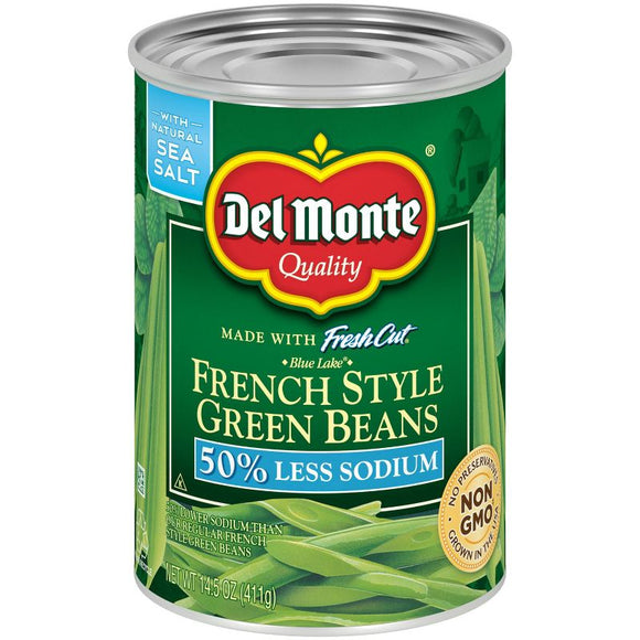 DEL MONTE FRENCH GREEN BEANS CAN 14.5oz (ITEM NUMBER: 20185)