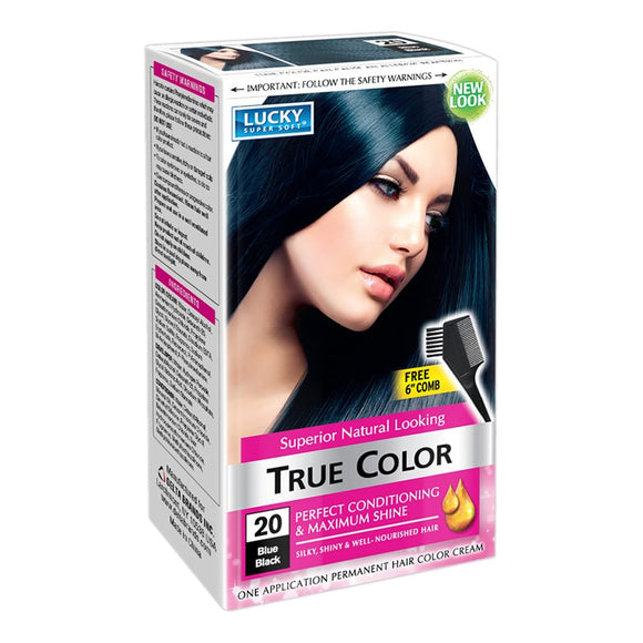 LUCKY HAIR COLOR WOMEN #10285 BLUE BLACK #20  (ITEM NUMBER: 17580)