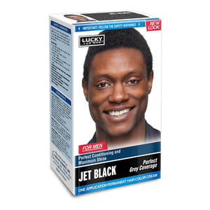 LUCKY HAIR COLOR MEN #10533 JET BLACK  (ITEM NUMBER: 17581)