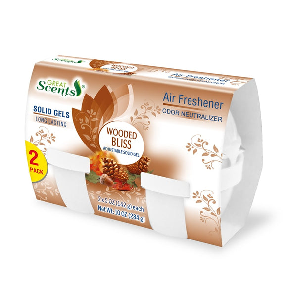 GS #11709 ADJUST AIR FRESH 2X4oz WOODED BLISS  (ITEM NUMBER: 17622)