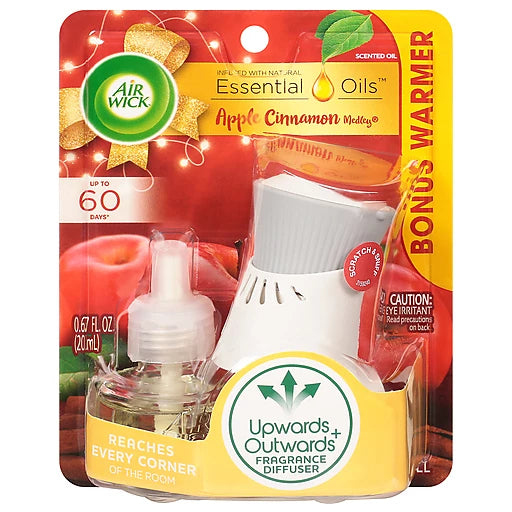AIR WICK OIL STARTER KIT-APPLE CINNAMON (ITEM NUMBER: 19031)